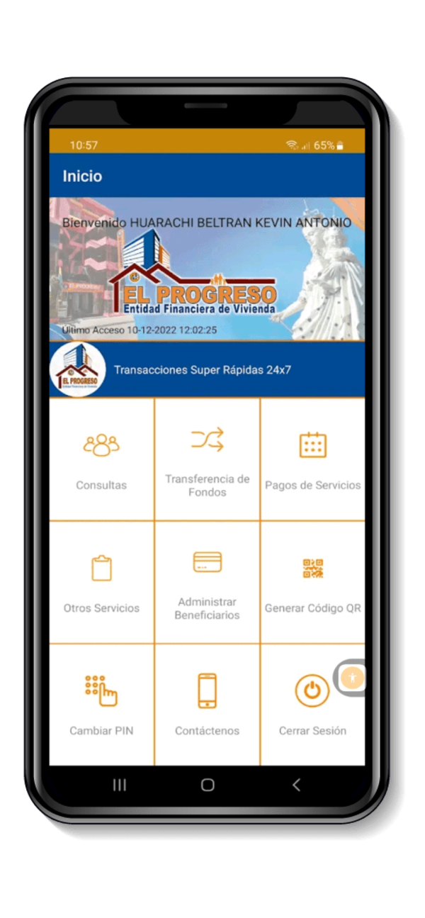 LIQMIN 3.0 — mockup en celular